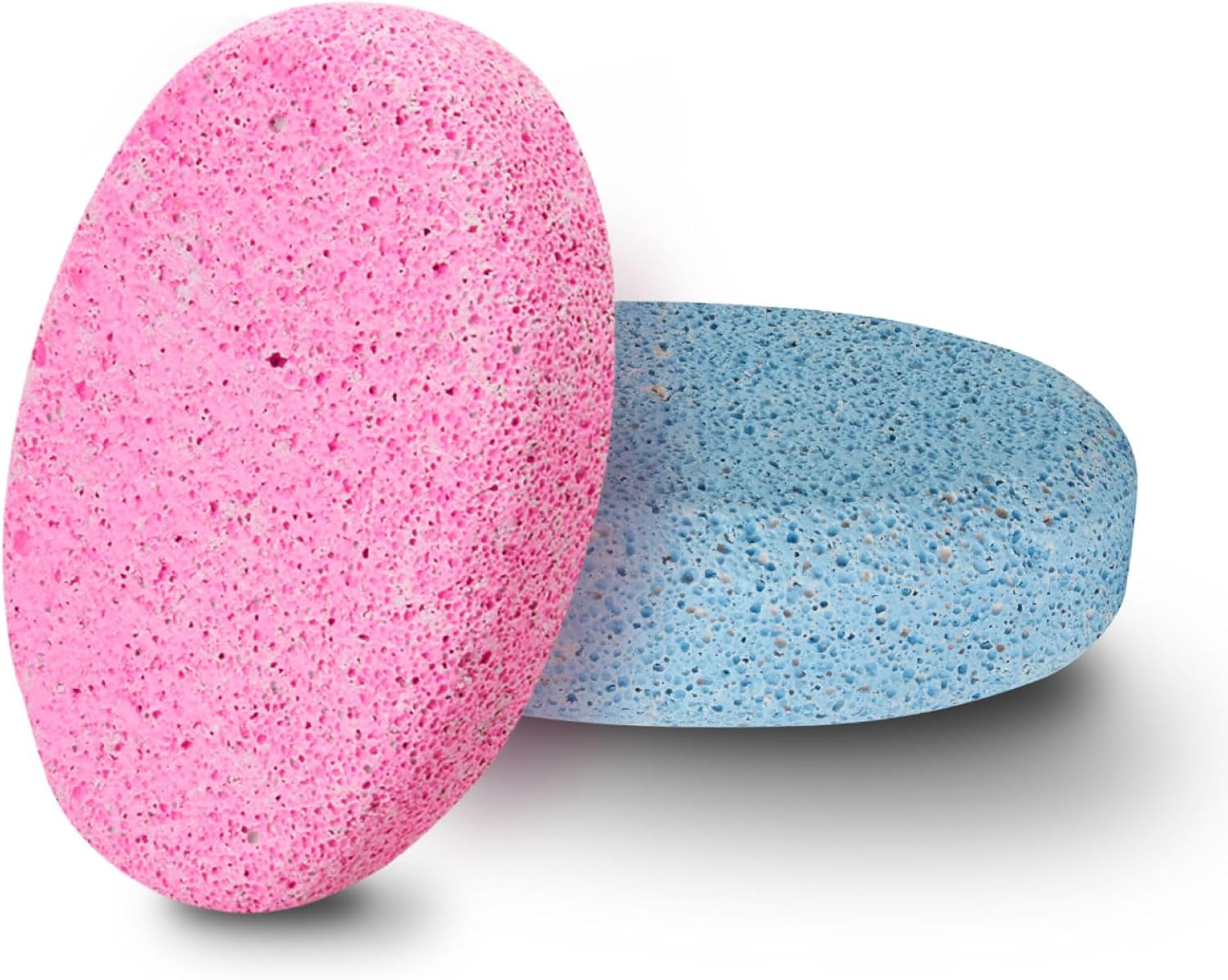 Bliss Pumice Stone - Foot Scrubber Dead Skin Remover Stone For Dry Hands And Callused Feet - Exfoliating Pumice Stone Hand And Foot Callus Remover Tool (2 Pack/4 Pack), Size 2 Pack, Pink/Blue