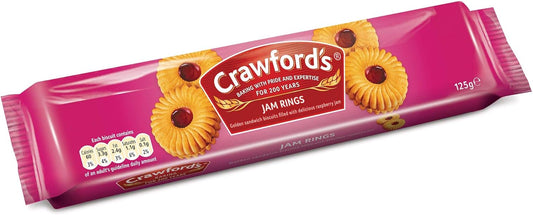 Crawfords Jam Rings Biscuits - 12x125g : Amazon.co.uk: Grocery