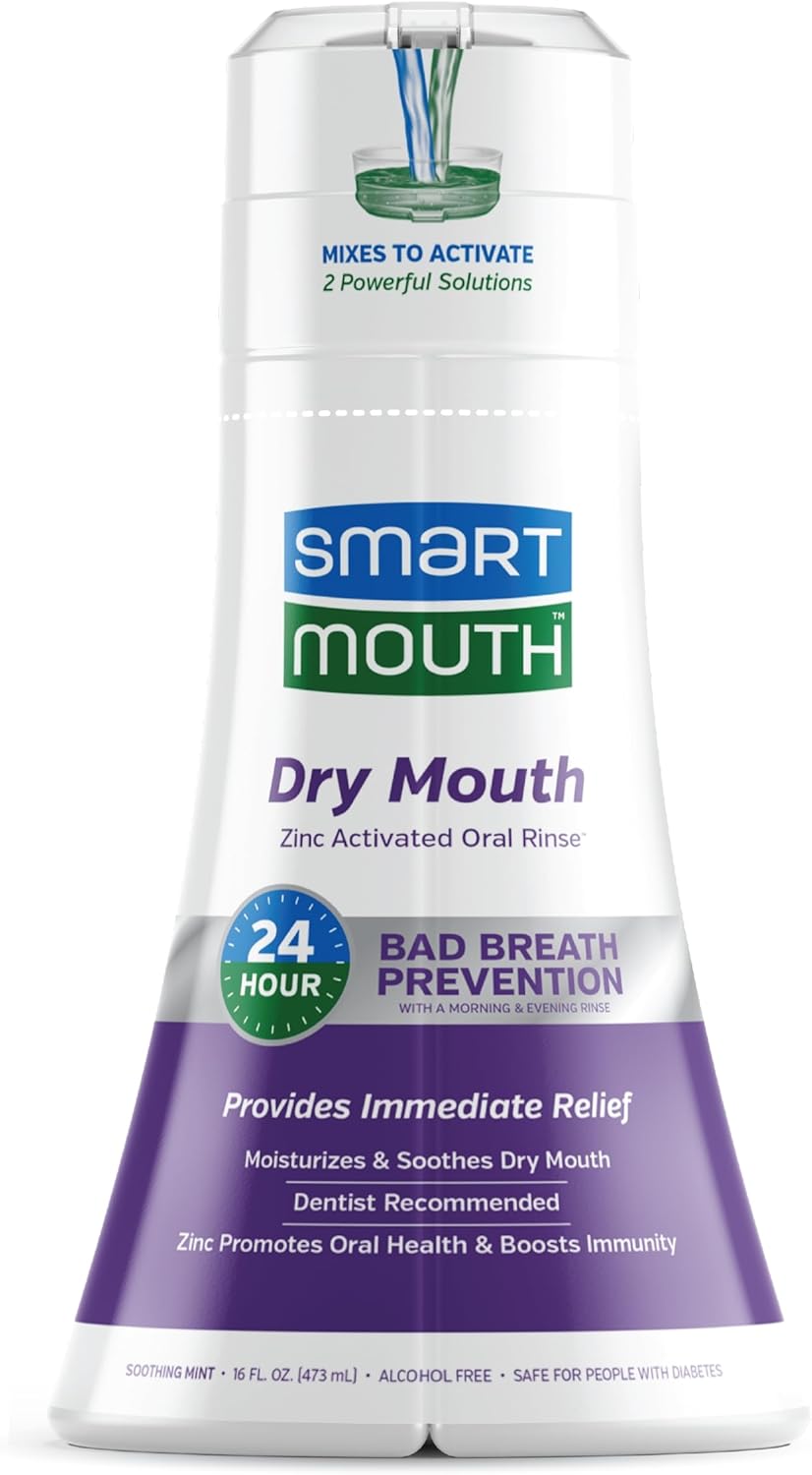 Smartmouth Dry Mouth Mouthwash, Mint, 16 Fluid Ounce