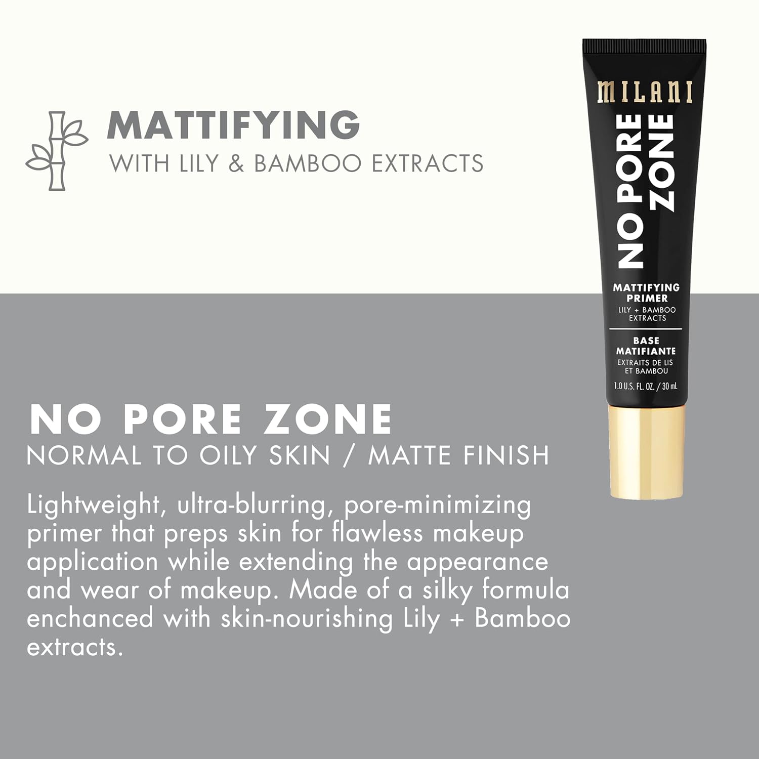 Milani Face Primer For Makeup (Mattifying & Pore-Minimizing, 1.0 Fl. Oz) : Beauty & Personal Care