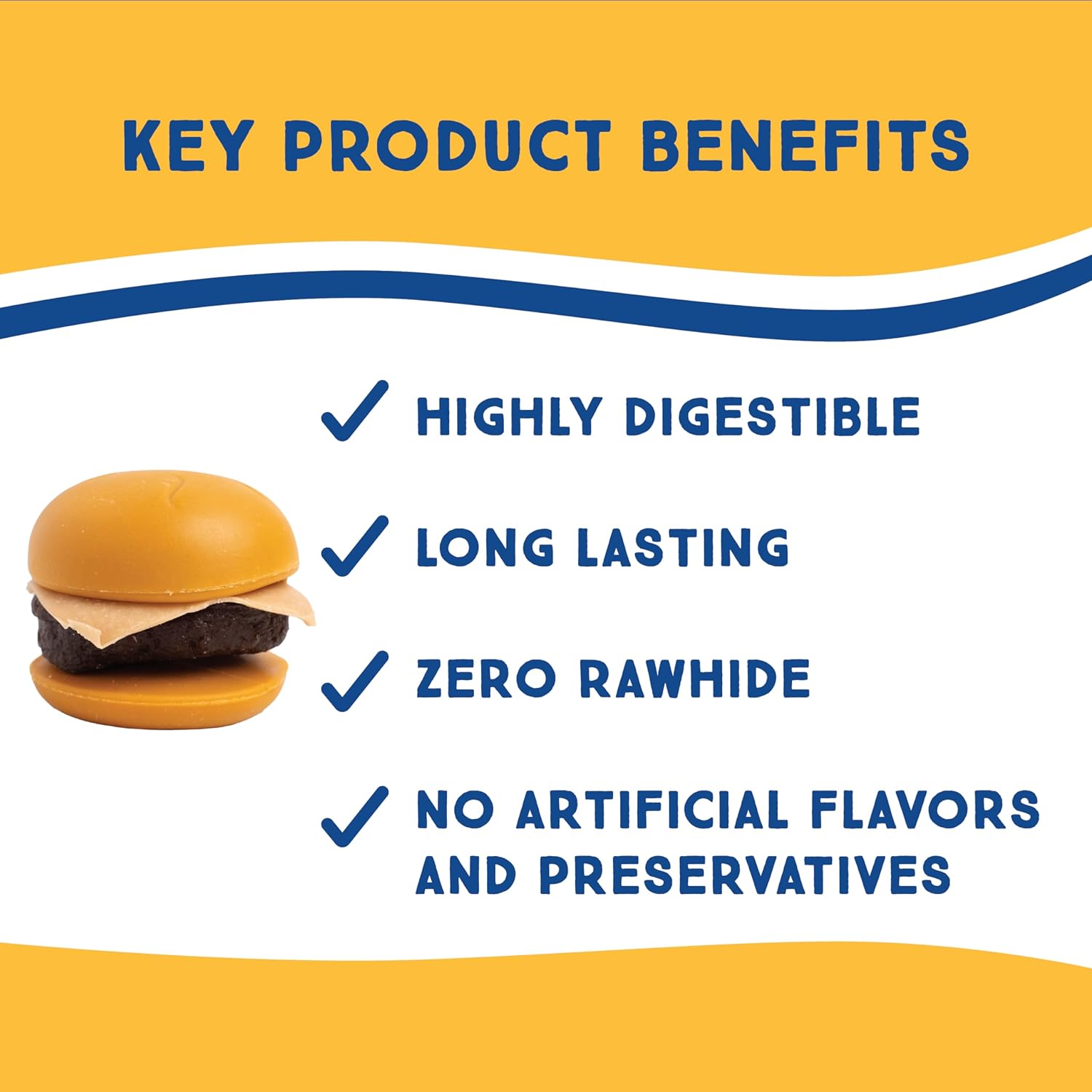 Ultra Chewy Cheeseburgers: Long-Lasting Treats for Large and Small Breeds, Highly Digestible, Made with Real Chicken (3 Value Packs) : Grocery & Gourmet Food