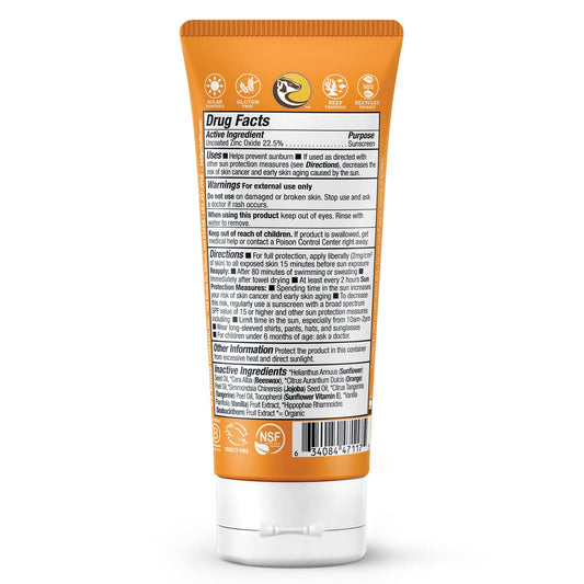 Badger Kids Sunscreen Cream Spf 40, Organic Mineral Sunscreen Kids Face & Body With Zinc Oxide, Reef Friendly, Broad Spectrum, Water Resistant, 2.9 Fl Oz