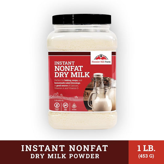 Hoosier Hill Farm Instant Nonfat Dairy Milk Powder, 1LB (Pack of 1)