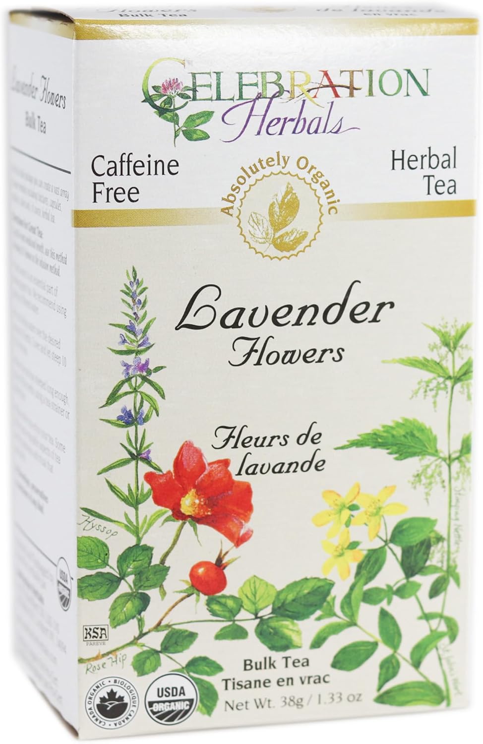 Celebration Herbals Lavender Flowers Organic 38 Gm, 0.02 Pound