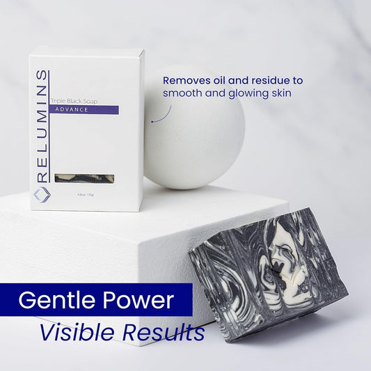 Relumins Glycolic Acid Soap Bar With Aloe And Salicylic Acid – Gentle Aha Mild Peel For Smoother, Soothing Skin | Exfoliating Bar Soap With Professional Spa Formula, 135G X 3 Bar