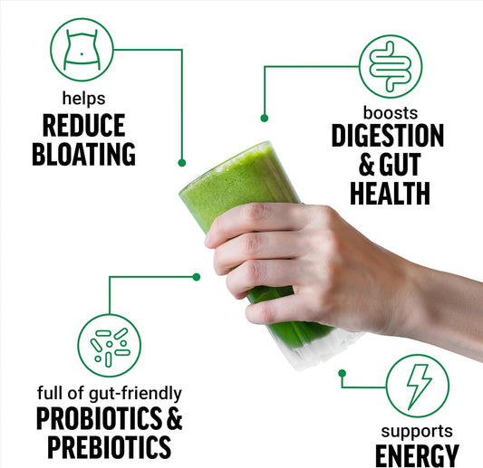 FORCE FACTOR Smarter Greens Daily Wellness Powder to Support Energy, Immunity & Digestion, Greens Powder, Superfood Powder with Vitamins, Minerals, and Probiotics, Naturally Unflavored, 30 Servings