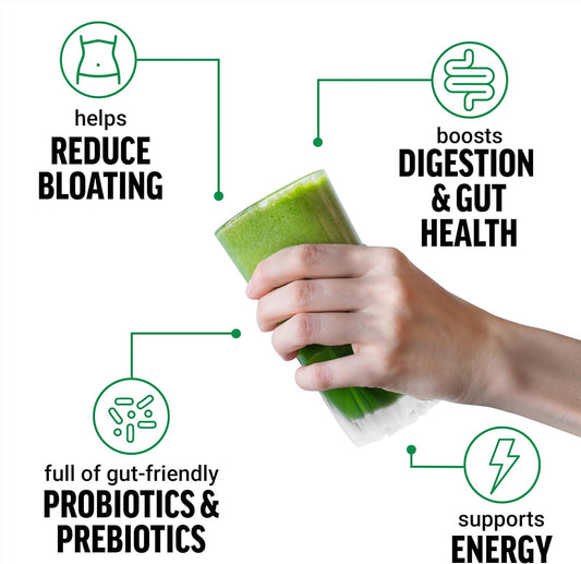 Force Factor Smarter Greens Daily Wellness Powder, Greens Superfood Powder To Support Gut Health, Bloating, & Digestion, With 40+ Superfoods, 125 Million Cfus Of Probiotics, Unflavored, 30 Servings