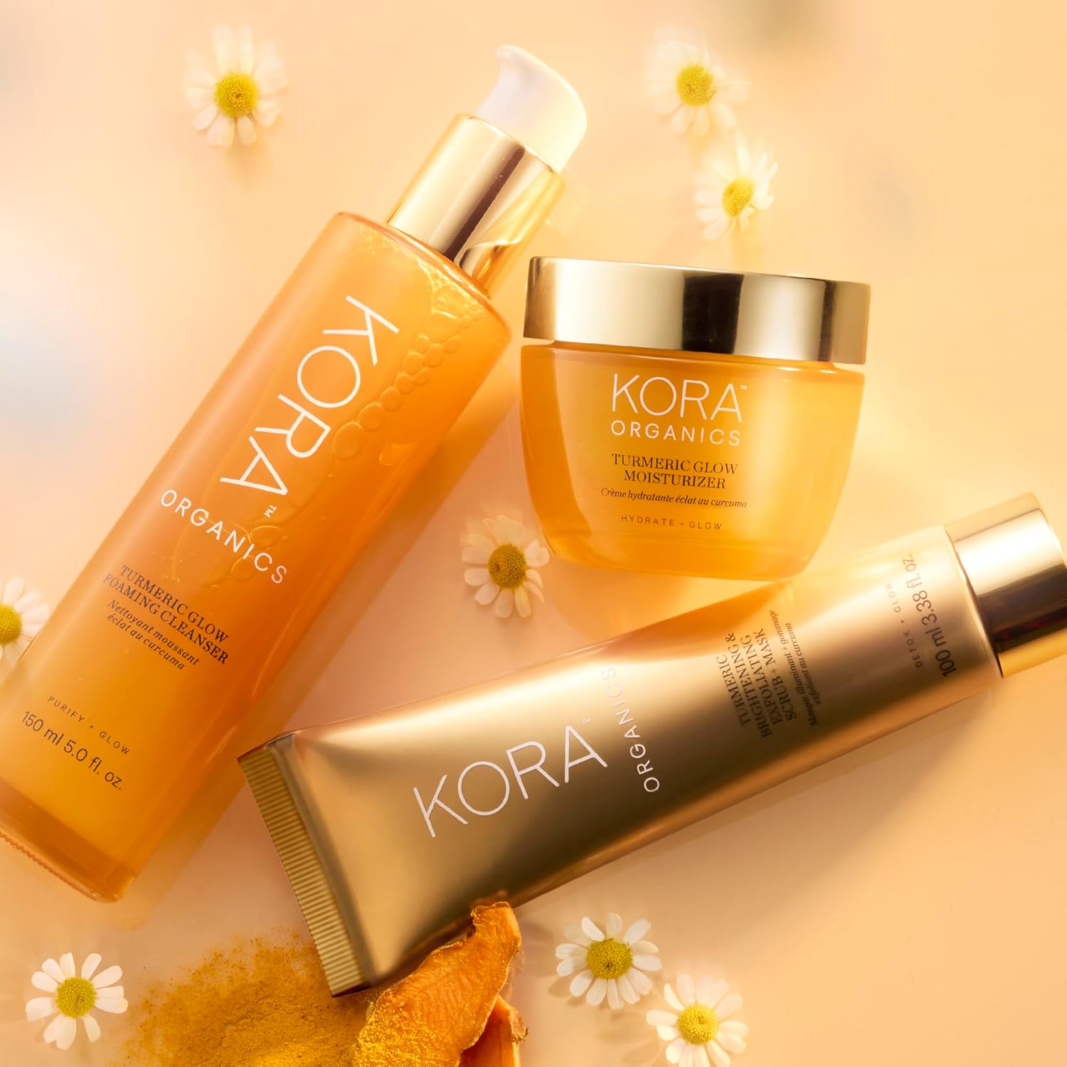 Kora Organics Turmeric Glow Foaming Cleanser, Cleanse & Nourish, Certified Organic, Cruelty Free, 5.07 Oz - Face Cleanser : Beauty & Personal Care