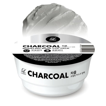 Lindsay Cahrcoal Modeling Mask Cup Pack | Hydrating & Deep Pore Cleansing Mask | Korean Skin Care Mask (Pack Of 6, 0.36 Lbs.)