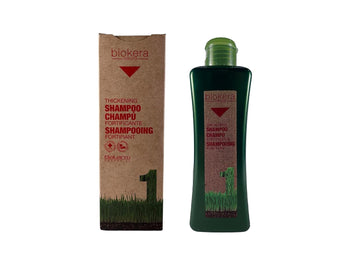 Salerm - Fortifying Shampoo - Biokera Natura Fortifying Shampoo - 300 Ml - With Ginseng And Ginkgo Biloba - Nourishes The Scalp - Helps Strengthen Weakened Hair - Refreshing Effect