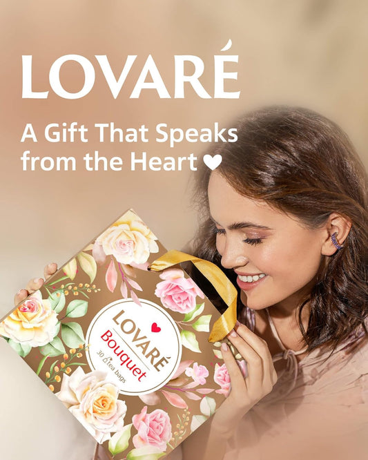 Lovare Tea Bags Variety Pack - Made In Ukraine - Black And Green, Floral Berry, Mixed Blend Assorted Tea Collection - Tea Sampler - Tea Gift Sets For Tea Lovers (30 Bags - 6 Tastes)