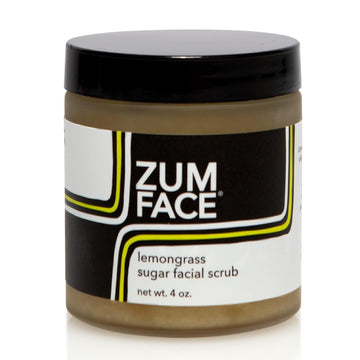 Indigo Wild Zum Face Sugar Facial Scrub - Natural Sugar Scrub - Soothing Facial Exfoliator With Jojoba Oil, Coconut Oil & Olive Oil - Lemongrass - 4 Oz