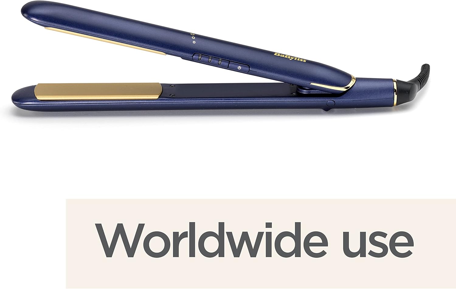 BaByliss Midnight Luxe Hair Straighteners - Titanium Ceramic Floating Plates for Smooth Gliding, Fast 30 Second Heat Up, 3 heat settings up to 235°C, Worldwide use, 2516U : Amazon.co.uk: Beauty