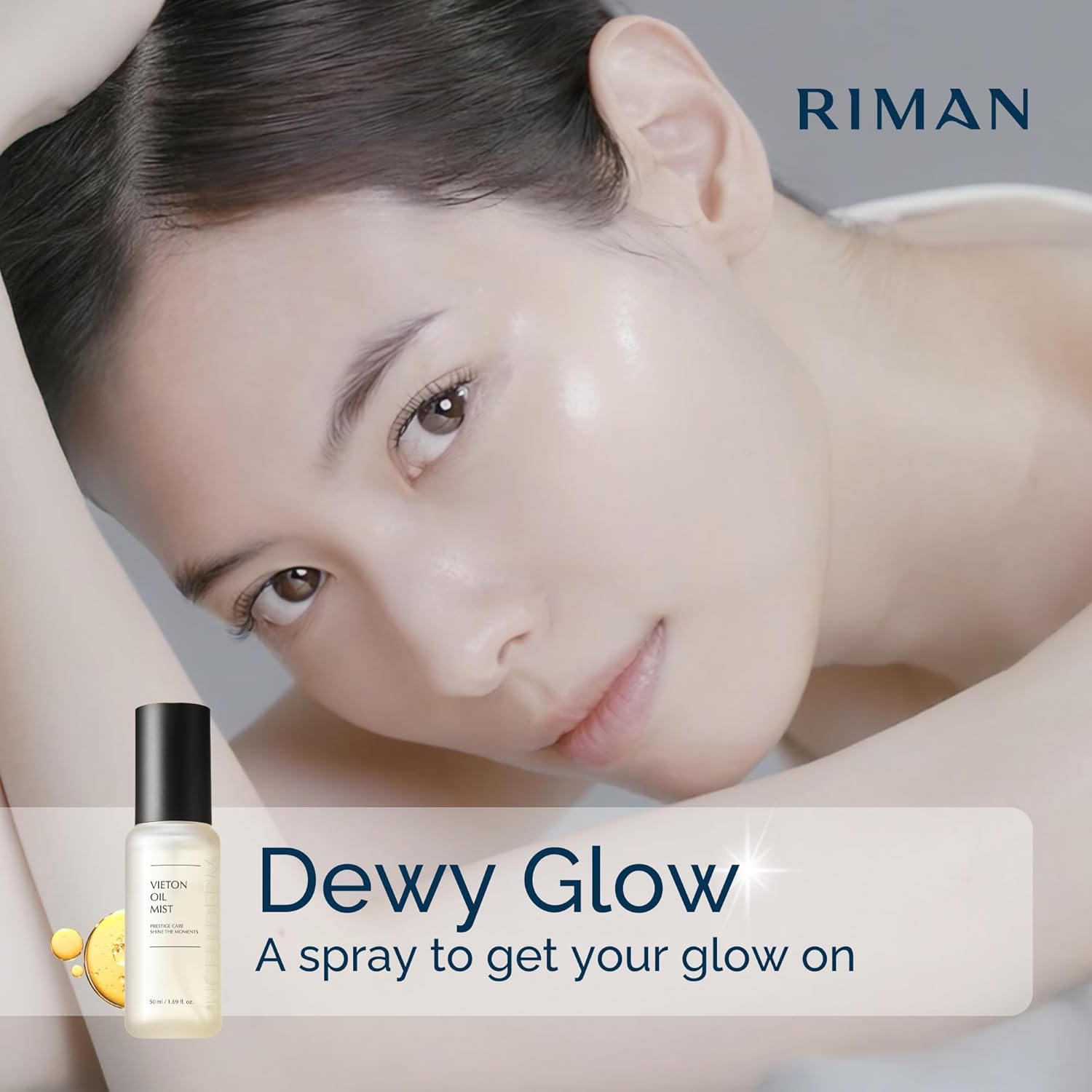 Riman Incellderm Vieton Oil Mist 50Ml | Bi-Phasic Hydration With Camellia Seed Oil & Seaberry Water | Korean Skin Care Mist For Moisture & Balance| Natural Facial Spritz Moisturizer : Beauty & Personal Care
