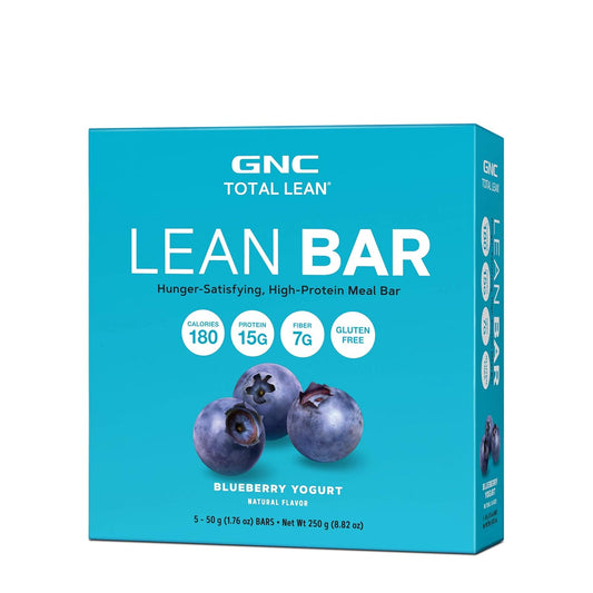 GNC Total Lean | Lean Bar | Supports a Healthy Metabolism | Twin Pack | Blueberry Yogurt | 5 Bars per Box : Health & Household