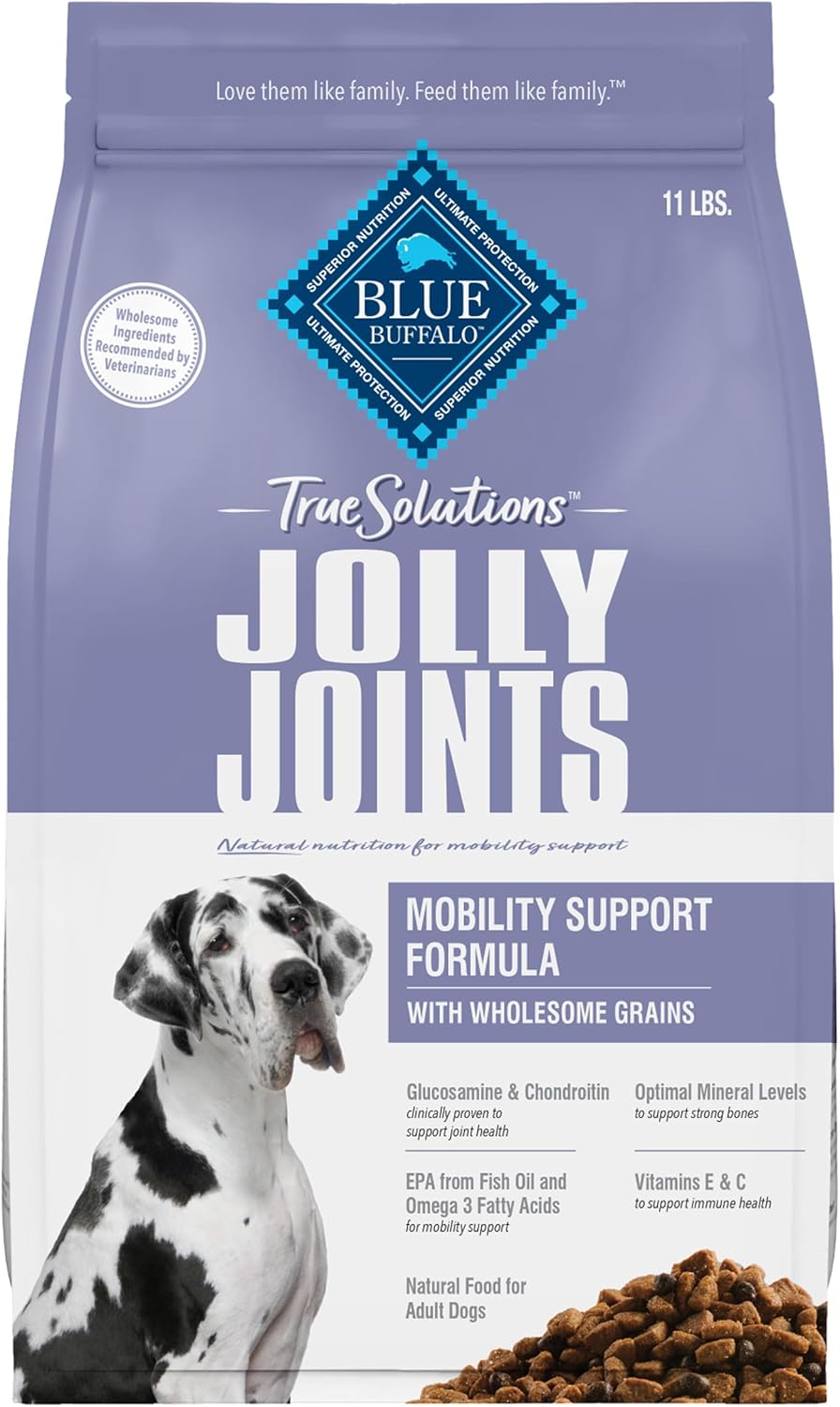 Blue Buffalo True Solutions Jolly Joints Mobility Care Natural Dry Food For Adult Dogs, Chicken, 11-Lb. Bag