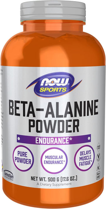 Now Foods Sports Nutrition, Beta-Alanine Pure Powder 2,000 Mg, Muscular Endurance*, 500 Grams