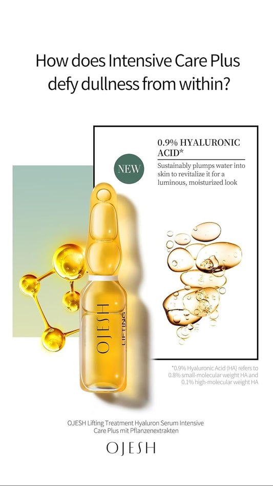 Hyaluronic Acid Lifting Treatment Serum 0.9,Moisturized,Anti-Wrinkle,Anti-Aging,Intensive Skin, Soothes, Women And Men All Skin Type 7 Ampoules×1Ml(16 Boxes)