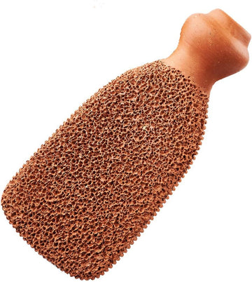 Pumice Stone For Feet Lasts 5+ Years Foot Exfoliator Scrubber Callus Remover Made Of Natural Terra-Cotta