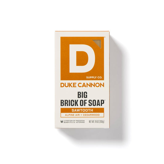 Duke Cannon Supply Co. Extra Large Bar Soap Bundle - Men'S Natural Bar Soap With Masculine Scents - American-Made Soap - All Skin Types -Big Brick Of Soap - Sawtooth,10 Oz