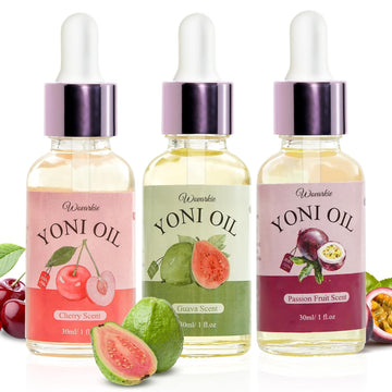 3 PCS Yoni Oil for Women pH Balance, Feminine Deodorant Vaginal Moisturizer, Feminine Care All Natural Yoni Oil(Cherry Passion Fruit Guava)