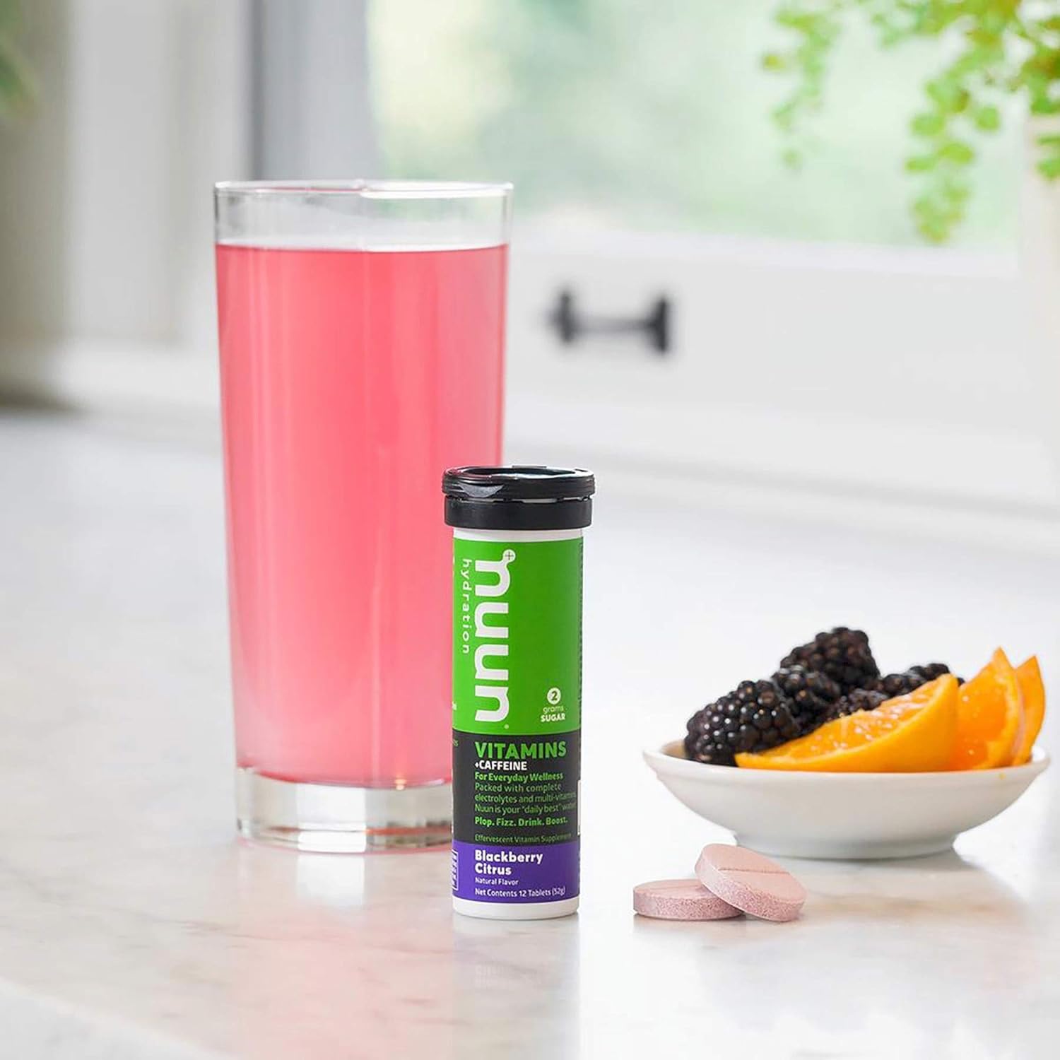 Nuun Vitamins + Caffeine: BlackBerry Citrus Supplement (3 Tubes of 12 Tabs)3 : Health & Household