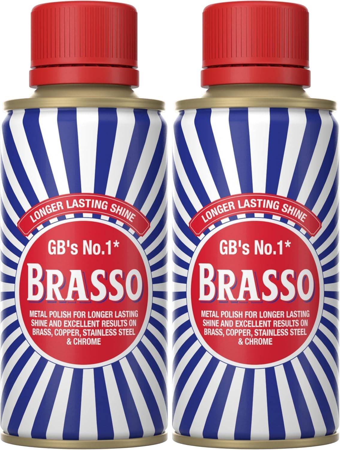 Brasso Metal Polish (Pack Of 2)- Long-Lasting Shine For Brass, Copper, Stainless Steel, And Chrome (75 Ml Each)