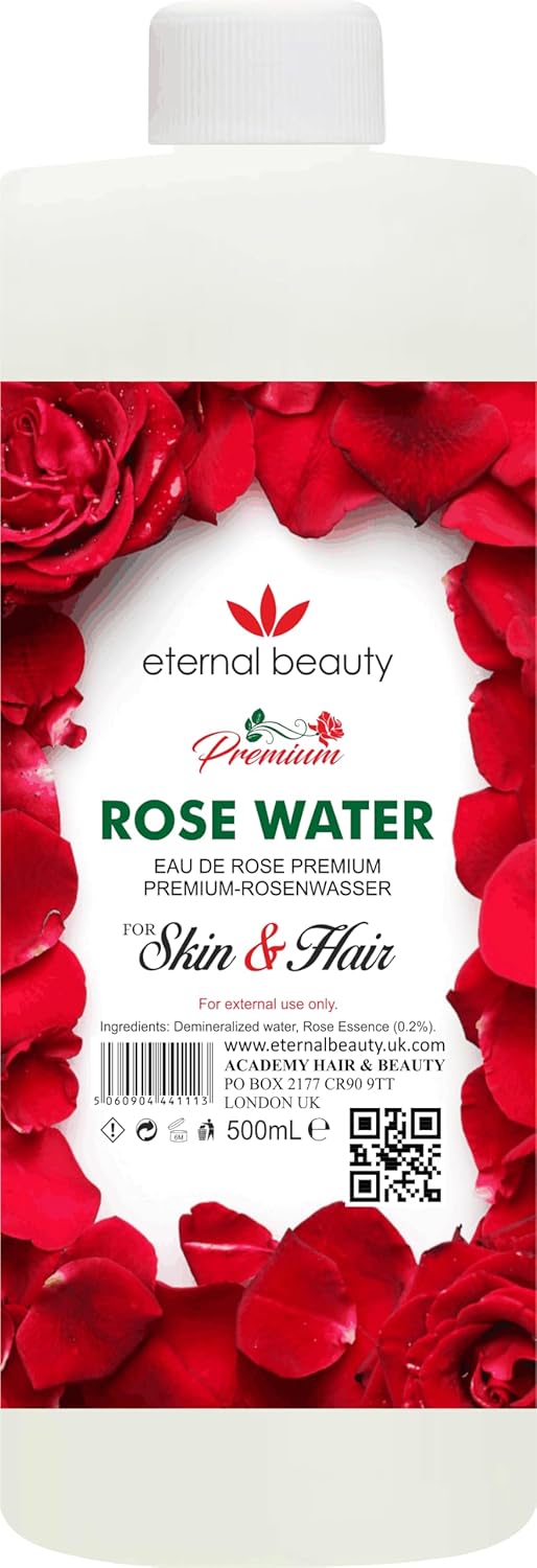 Eternal Beauty Premium Rose Water, 500Ml, For Skin And Hair