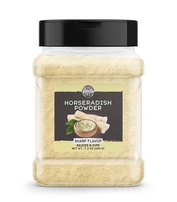 Birch & Meadow Horseradish Powder, 7.2 Oz, Spicy & Sharp Flavor, Fine Powder, Dips & Sauces