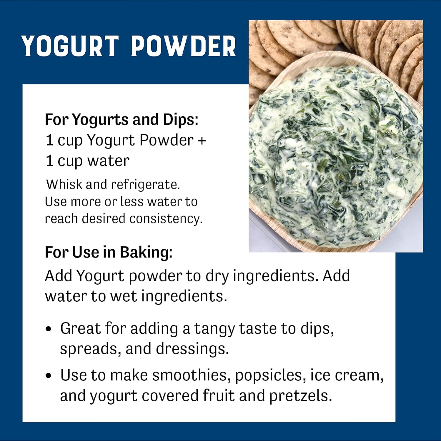 Judee’s Yogurt Powder 11.25oz - 100% Non-GMO, rBST Hormone-Free - Gluten-Free & Nut-Free - Made from Real Dairy - Made in USA - Make Homemade Yogurt and Tangy Dips, Dressings, and Toppings : Grocery & Gourmet Food