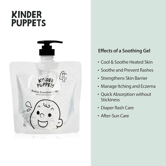 Korean Baby Soothing Gel | Instant Relief to Irritated, Heated Skin | Soothing Rash & After Sun Gel With Red Ginseng | Newborns Infants Toddlers Kids, 11.2 Fl. Oz