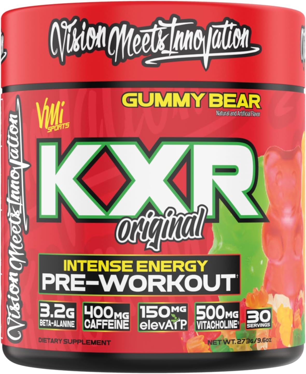 K-XR Pre-Workout Energy Powder | Intense Energy Pre-Workout Drink for 