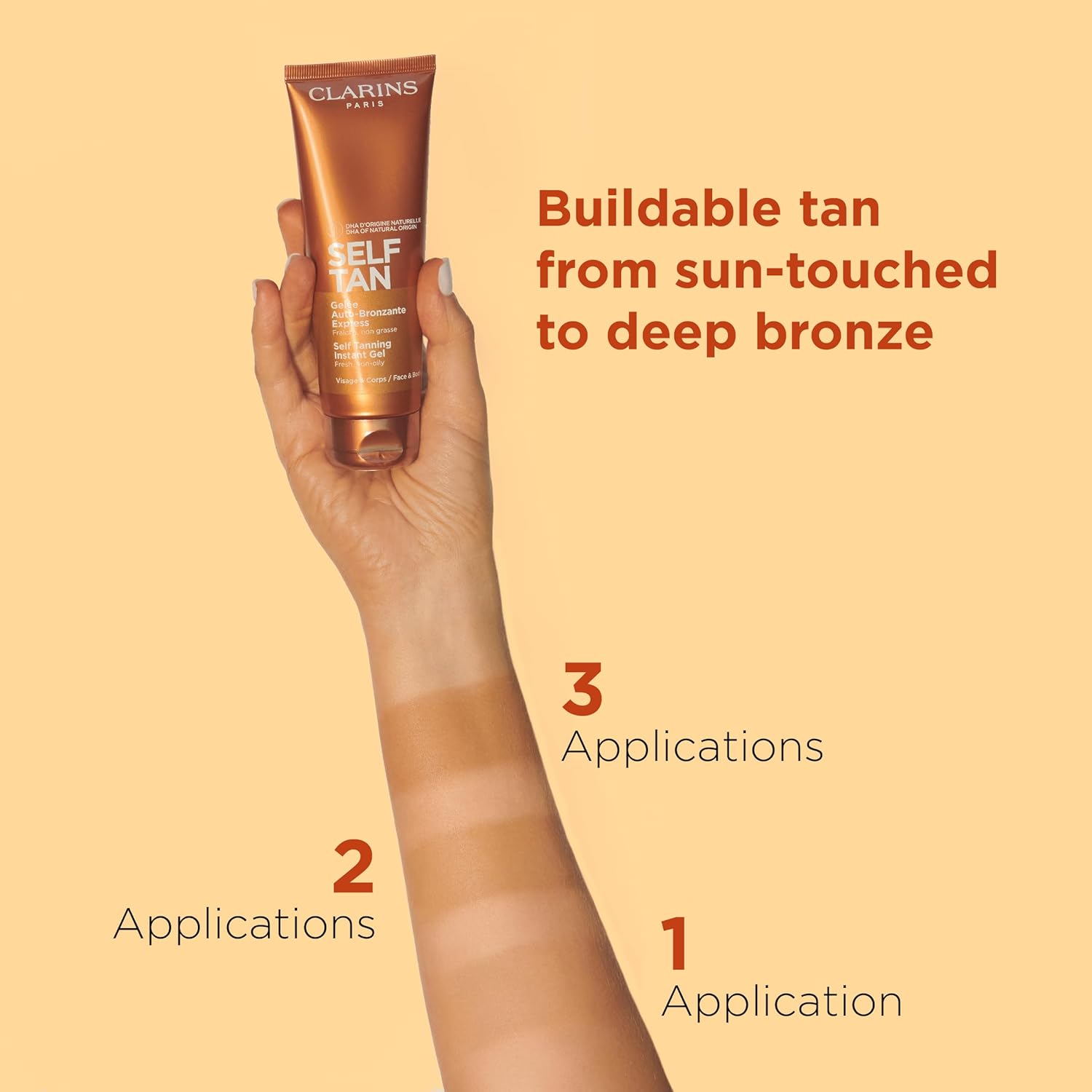Clarins Self Tanning Instant Gel 125ml | Fast-Drying, Streak-Free Bronzing Gel for a Natural, Radiant Glow : Amazon.co.uk: Beauty