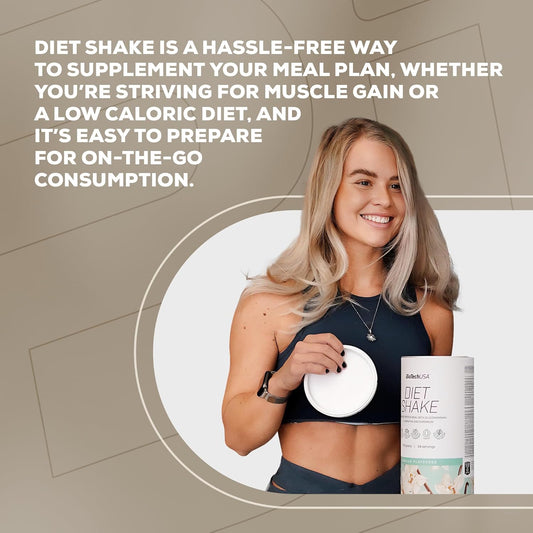 Biotechusa Diet Shake | High-Protein, Low-Fat | With Superfoods, Chromium, Glucomannan, L-Carnitine | Palm Oil-Free, 720 G, Cookies & Cream