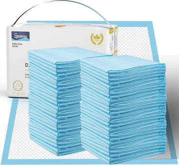 Baby Disposable Changing Pad, 100 Count Thicken And High Absorb Incontinence Changing Pad With Breathable, Waterproof, Soft Non-Woven Fabric, Underpad 13X18 Inch- Extra Thick
