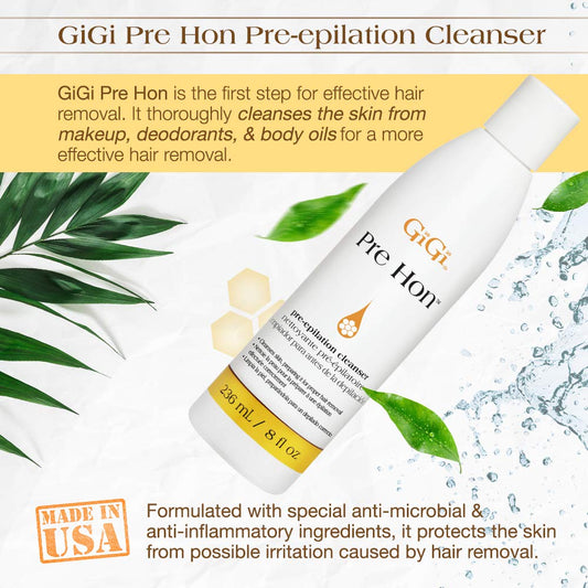 GiGi Pre Hon – Pre-Epilation for Hair Waxing, 8 oz