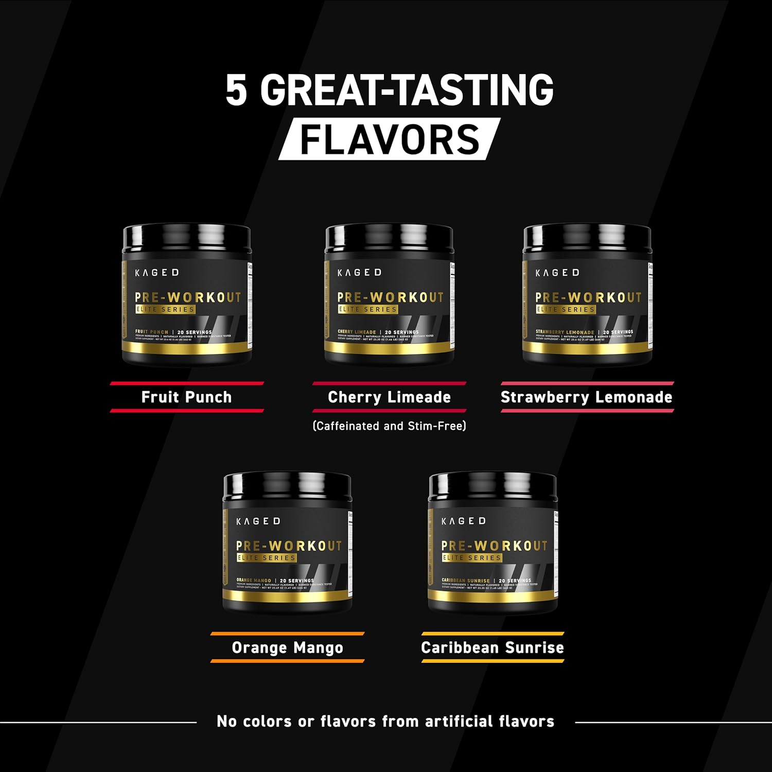 Kaged Pre Workout Powder Pre-Workout Elite For Men & Women High Stimulant For Energy, Focus, Pumps L-Citrulline, Beta Alanine, Creatine & 388Mg Of Organic Caffeine Caribbean Sunrise Servings : Health & Household