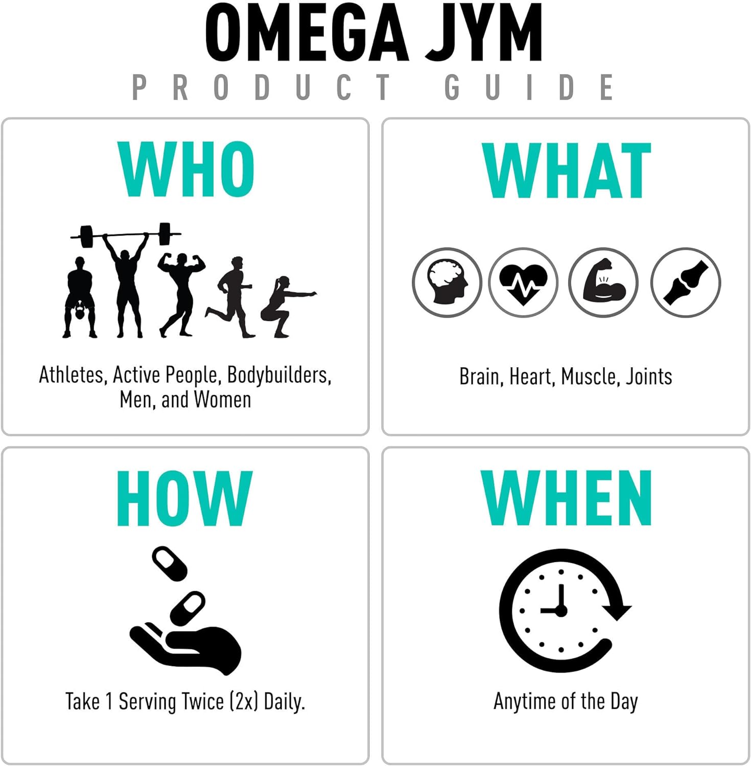 Omega JYM Fish Oil 2800mg, High Potency Omega 3, EPA, DHA, DPA for Bra