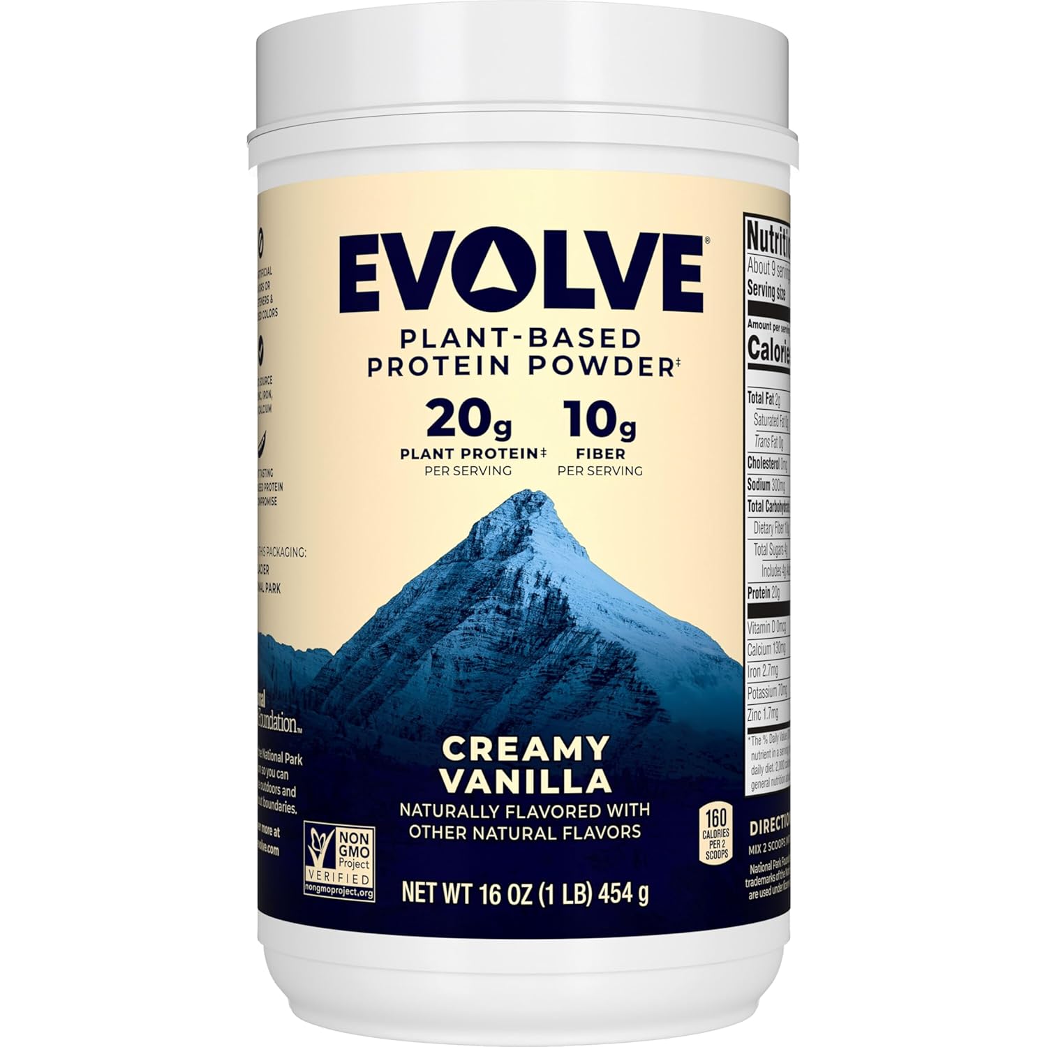 Evolve Protein Powder, Ideal Vanilla, 20G Protein, 1 Pound