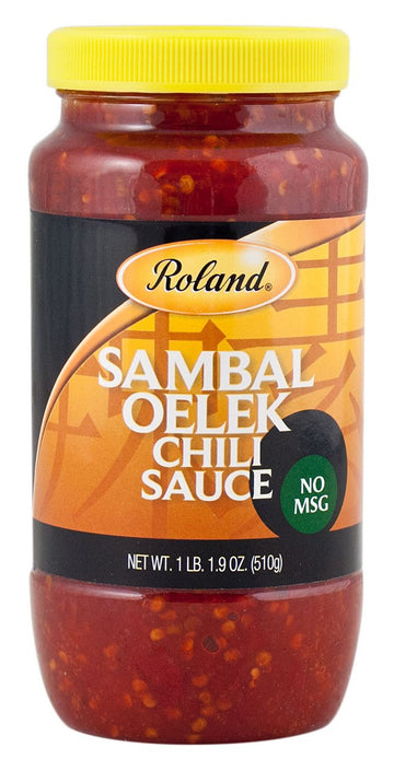 Roland Foods Sambal Oelek Sauce, Specialty Imported Food, 17.9-Ounce Bottle