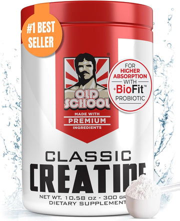 Classic Creatine - Micronized Creatine Monohydrate Powder with BioFit?- Workout Supplement for Muscle Growth, Strength, Athletic Performance & Recovery - Creatine for Men & Women - 60 Serving 5000mg