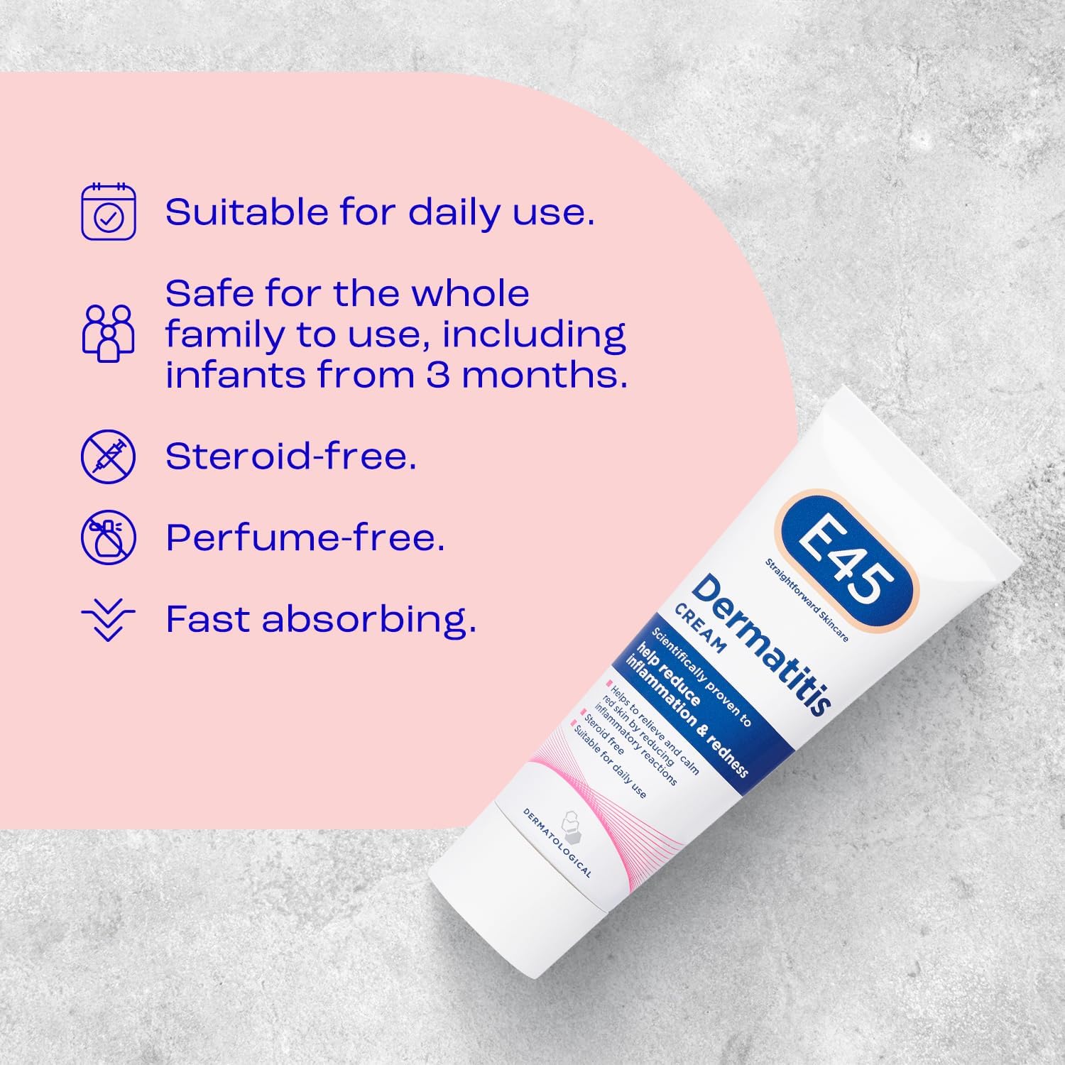 E45 Dermatitis Cream 50 ml – E45 Cream to Treat Symptoms of Dermatitis – Dry, Itchy, Flaky Skin - Relieve Itching and Reduce Redness – Anti-Inflammatory Eczema Dermatitis Cream : Amazon.co.uk: Beauty