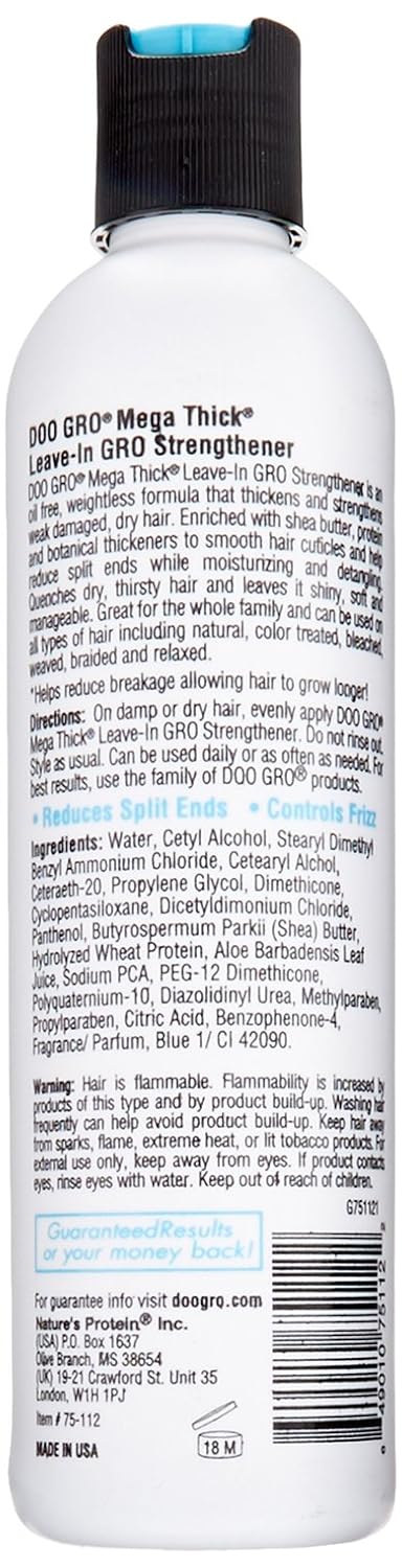Doo Gro Mega Thick Strengthenr Leave-In 10 Oz : Hair Regrowth Treatments : Beauty & Personal Care
