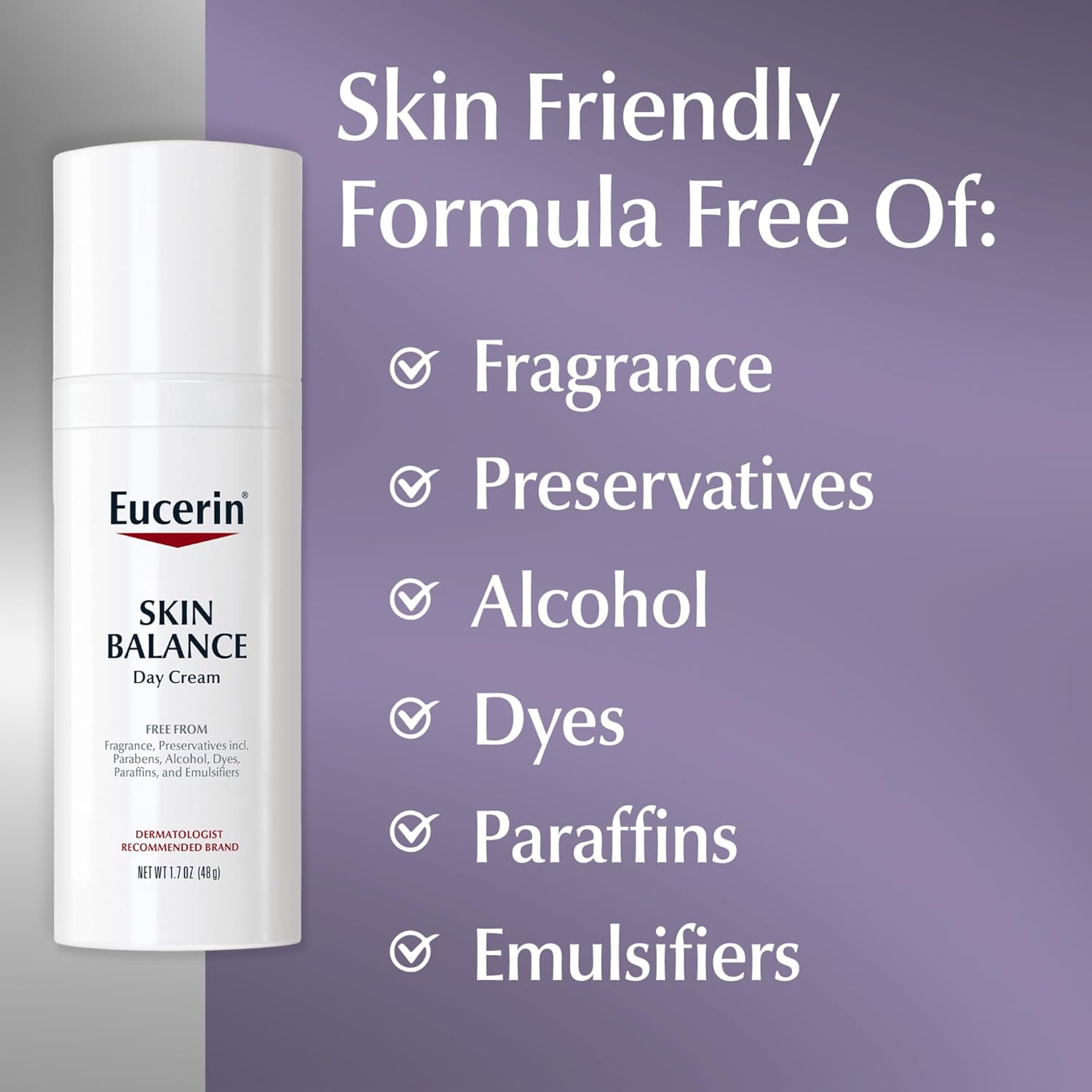 Eucerin Skin Balance Day Cream, Sensitive Skin Face Moisturizer Enriched With Tri-Balance Complex, 1.7 Oz Bottle : Beauty & Personal Care