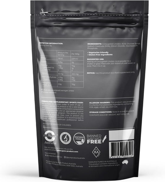 Pure-Product Australia- Conjugated Linoleic Acid (CLA) Powder- 1.1 lb -Vegetarian Friendly