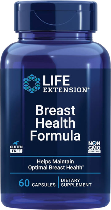 Life Extension Breast Health Formula  Supplement For Women For Healthy Estrogen Support With Vitamin D, Cruciferous Vegetable Extract, I3C & More  Gluten-Free, Non-Gmo  60 Capsules