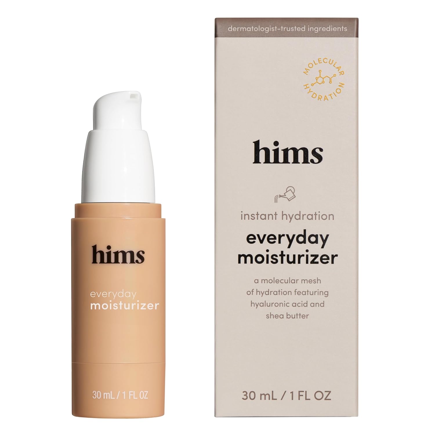 Hims Everyday Moisturizer For Men - Lightweight, Hydrating Men'S Face Moisturizer With Hyaluronic Acid And Shea Butter - 1 Fl Oz