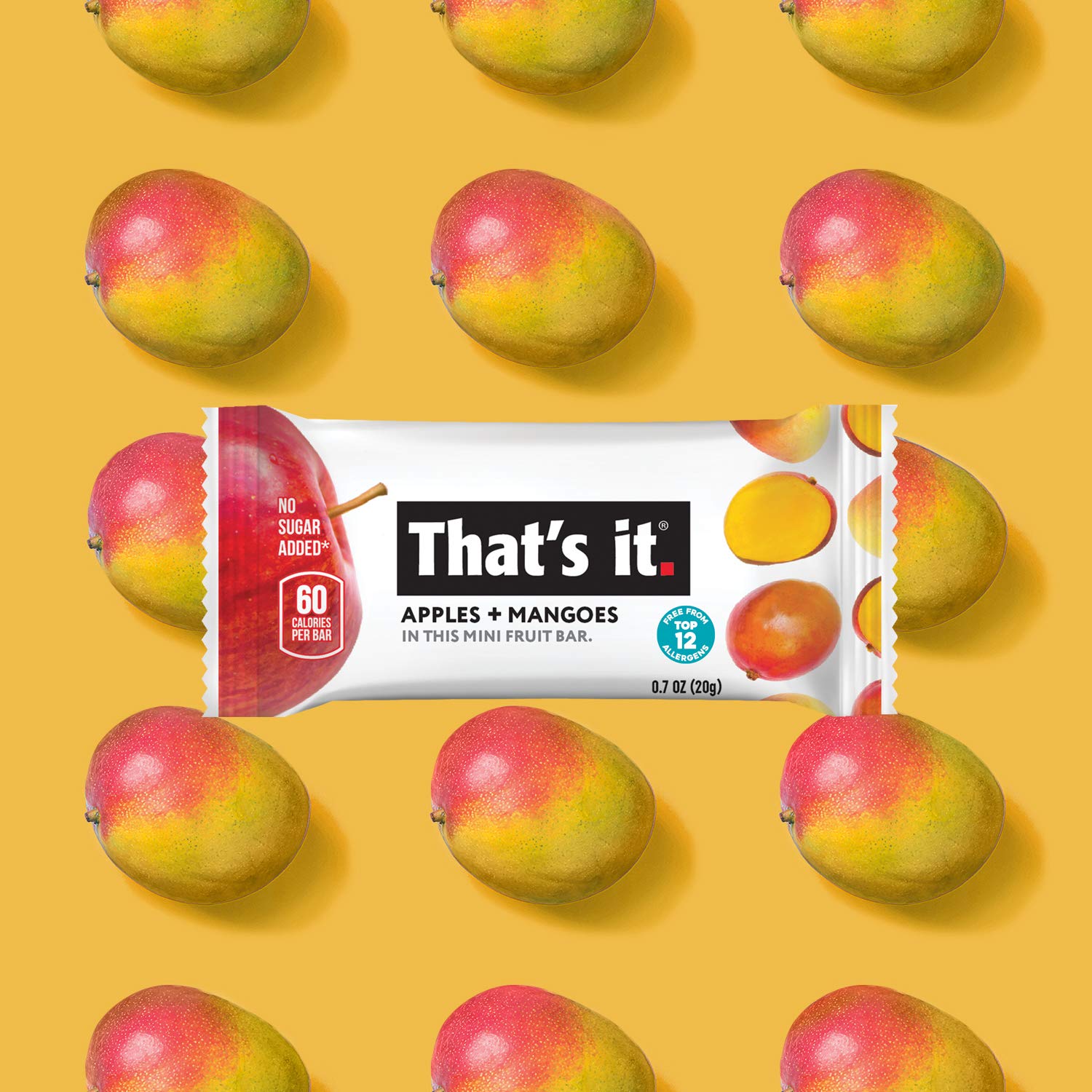 That'S It. Mini Fruit Bars Variety (20 Pack) No Sugar Added, Plant-Based, Vegan & Gluten Free, Breakfast Bar, Paleo, For Children & Adults, Non Gmo, Fiber