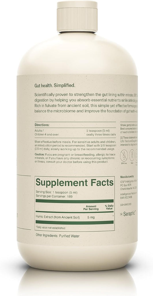 Gut Support Liquid | Promotes Digestive Wellness, Strengthens Immune Function, Alleviates Gluten Sensitivity, Enhances Mental Clarity | 2-Month Supply (32 oz.)