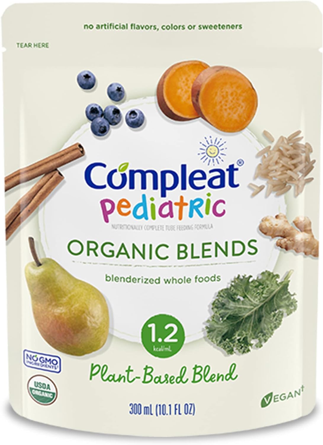 Compleat Pediatric Organic Blends Plant Based, 10.1 Fl Oz Pouch, 24 Count